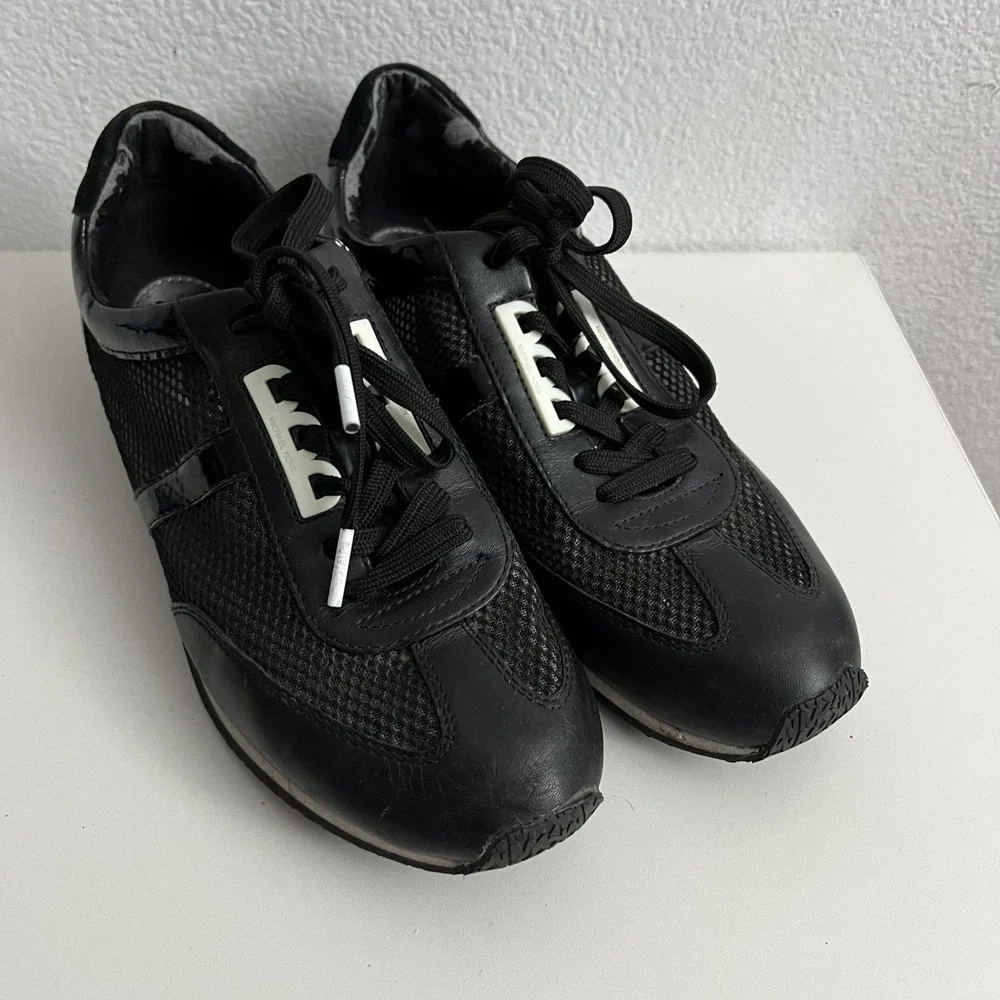 Michael Kors Leather‎ Mesh Sneaker Black Size 9